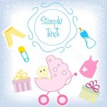 Baby Themed Card with Sample Text